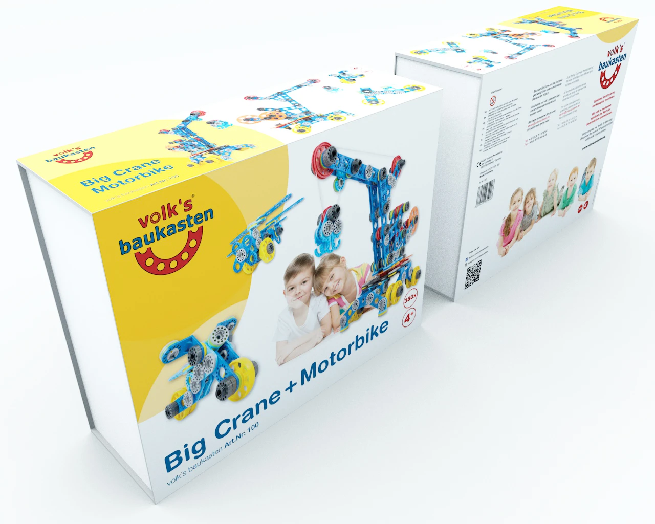 Volk’s Baukasten Big Crane And Motorbike 4 Volk’s Baukasten Big Crane And Motorbike - Afbeelding 2